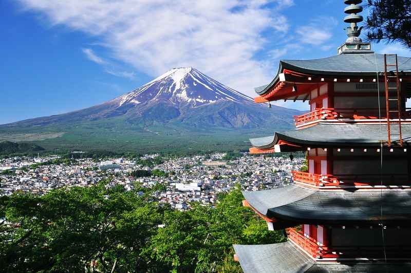 Wandern am Fuji Japan
