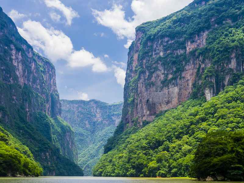 Boat trip through Sumidero Canyon Chiapas Mexico