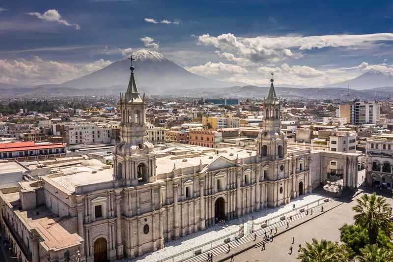 Arequipa cathedral and main square Peru